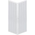 Box Doccia A Soffietto Liberte' 90x90 CM Angolare Riducibile Colore Bianco Pastello