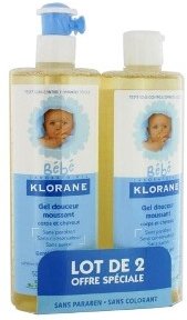 Klorane Baby Gentle Foaming Gel 2 x 500ml