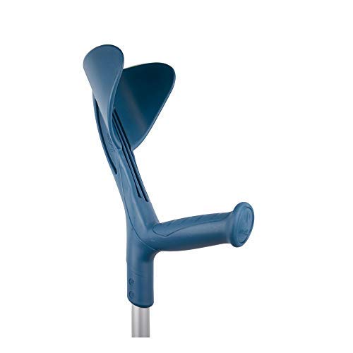 Muleta bastón inglés de aluminio regulable en altura color turquesa