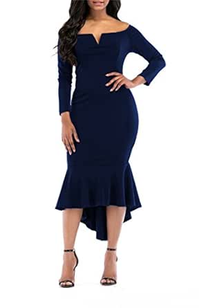 long sleeve midi cocktail dress