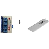 SANEC Uzun menzil RF Kumanda + 4 Kanal DC12V 10A R&ouml;le