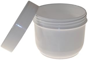 Advantis 100ml Simple plastic cosmetic pots jars containers empty samples with screw lids cap for cream butter makeup nail art craft storage (Pack of 90)