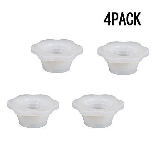 sweeTvT Tapones De Desagüe,Lavadora Tubería De Drenaje Tapa De Sellado Alcantarilla Desodorante Anillo De Sellado De Silicona A Prueba De Insectos Tapón De Drenaje(4 Paquetes),Blanco