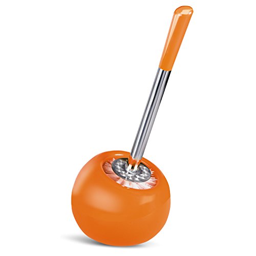 Tatkraft Terra Glasierte Keramik WC-Garnitur Orange rostsicherer Stahl