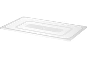 HENDI Tapa GN 1/1, de polipropileno, adecuada sólo para recipientes GN de polipropileno de HENDI, resistencia térmica: -40 a 80 °C, apta para el lavavajillas, transparente