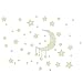 Produktbild Deanyi Aufkleber 1Stk Kinder Removable Mond Sterne Glühen im dunklen Aufkleber Nacht Luminous Raum Wand Abziehbild Aufkleber 21 * 29,7 cm Gebrauchsgegenstände
