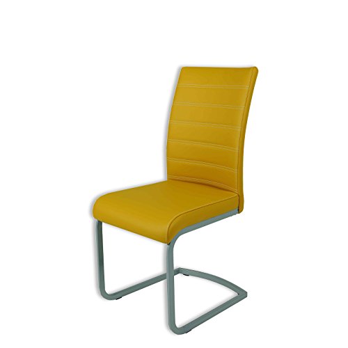 Preisvergleich Produktbild ROLLER Schwingstuhl SINA - gelb - Kunstleder