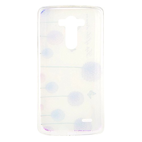 LG G4 Hülle Silikon – Feeltech [Free Black 2 in 1 Stylus Pen] Transparent Weiche Schutzhülle Weicher Flexibel Gel Silikon TPU Hülle ultra dünn Stoßfest Telefon Kasten Schutz Tasche Schutzhülle Durchsichtig Handyhülle Crystal Clear Backcover Bumper Case Schale für LG G4 with Embossed Pattern Design – Purpur - 3