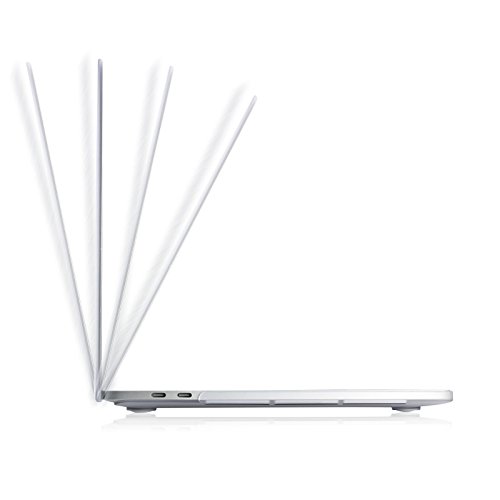 MacBook Pro 13 Hülle 2016, Infiland Ultra Slim Hochwertige Matt Gummierte Hartschale Tasche Schutzhülle Snap Case für NEUESTE 13-zoll MacBook Pro 13″ (2016 Freisetzung) A1706 / A1708(Transparent) - 4