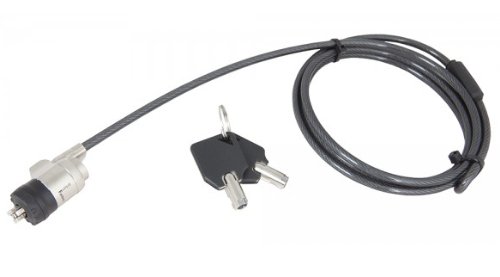 Preisvergleich Produktbild Urban Factory crs01uf Sicherheits-Zylinderschloss für Laptop schwarz Rauchmelder