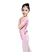 Produktbild JYJM Süße Sommer Kleinkind Mädchen Baby Trikots Ballett Playsuit Dancewear Gymnastik Klassische Outfits Praxis Kleidung kurzarm Gymnastik Stück Kostüme Minirock (120, Rosa)