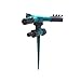 Produktbild Rrunzfon Garten Sprinkler Garten Rasen Sprinkler 360 Grad drehbare Rasen-Sprenger-3600 Square Feet Reichweite Einstellbare 3 Arm Sprayer-Schwarz-Grün