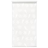 modernes Duschrollo aus PVC-freiem PEVA - halbtransparent (gefrostet): bietet Schutz vor Blicken und lässt gleichzeitig Lichteinfall in den Duschbereich zu