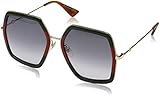 gafas gucci mujer negras Protective case included Gucci GG0106S 007 Gafas de sol, Verde (Green/Grey), 56 para Mujer