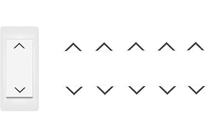 Smart Home Switch Stickers Set of 10 Arrow Stickers 5 Pieces Up and 5 Pieces Stickers with Arrow (RP27) (10mm)