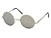 Produktbild Sonnenbrille Unisex Rund Hippie Brille John Lennon getönt 400UV langer Steg silber verspiegelt (Bogen)