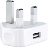 USB Mains Charger 1Amp/1000mAh Compatible with Samsung S7 / S8 / S9 / Tab/HTC/Nexus/One Plus 2/3 iPhone 5 / 5c / 5s / 6 / 6s / 7 iPad 1/2 Adapter - By Guilty Gadgets