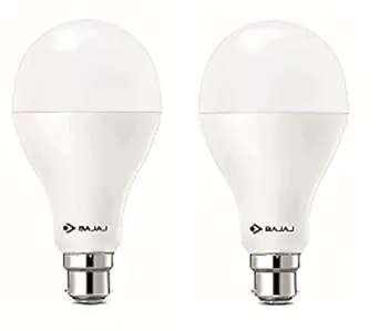 Bajaj 830188X2 Base B22 18-Watt LED Bulb (Pack of 2, Cool Day Light)