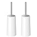 Produktbild Homemaxs WC-Bürste und Behälter, WC-Garnitur Klobürste mit Längere Griff, Modernes Toilettenbürsten für die Toilette (2er Pack) - Weiß