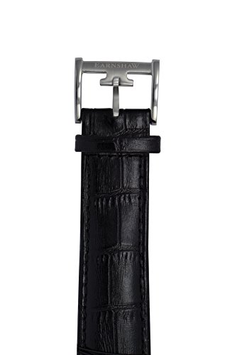 Thomas Earnshaw Grand Calendar Black Men's Automatic Watch with Black Dial Analogue Display and Black Leather Strap ES-8046-01
