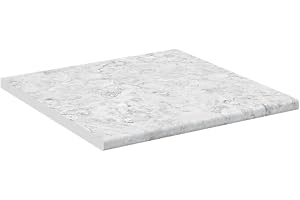 Vicco Encimera de Cocina R-Line, Mármol Blanco, 60 cm