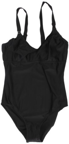 Carriwell Swimming Costume with Breastfeeding Cut-Out Black, Black, Large