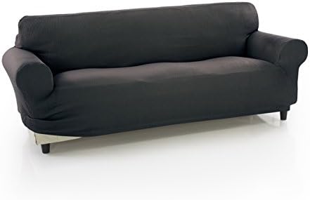 Rustica Sofa Slipcover 3 Seater Sofa Cover Stretchable Sofa Protector (Charcoal)