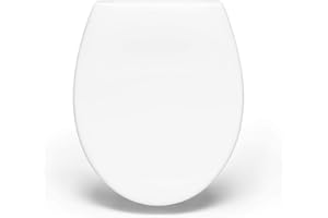 Bullseat® Toilettendeckel mit Absenkautomatik Abnehmbar weiß WC Sitz, Klodeckel Softclose, Klobrille, Toilettensitz, WC Deckel, Toilettenbrille, Oval