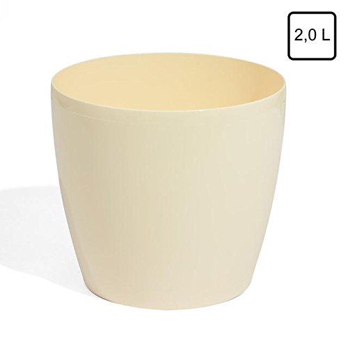 Terra 1401384100 Coubi Kunststoff Übertopf 15 cm, beige - 6