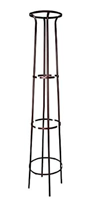 Louis Moulin 3816 Tuteur Colonne Corset Col Evasé Métal Fer Vieilli 200 cm