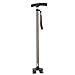 Produktbild LL Ältere Krücke Ältere Crutch Vierbeinstock Stock Ultraleichte Tragbare Aluminiumlegierung Outdoor Rutschfeste Krücken Gehstock mit LED-Licht Bergsteigen Sticks (Farbe : Red Bronze)