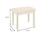 Savings set: Levin table, chair and bench. Biological solid wood, Farbe:Weiß (Möbel)