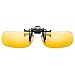Produktbild One-piece Sonnenbrillen-Clip Polarisierende Flip UpUV 400 Sonnenbrille Brillen Aufsatz Clipon Clip On's Brille SonnenbrillenSonnenclips,Clips zum Autofahren bei Nacht
