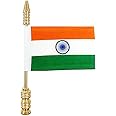 Selling Uniqness UNIq Indian Flag with Golden Large Metal Rod Suitable for All Car Models