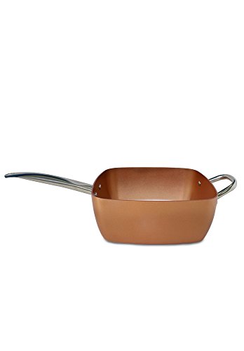 Copper Chef (5 piece) Non-Stick 9.5” Large Deep Sided Square Pan Kit (As seen on High Street TV)