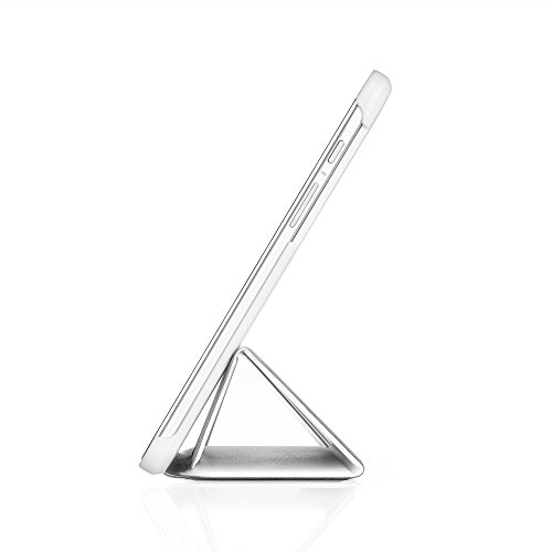 EasyAcc Huawei MediaPad M2 10.0 Hülle Case Tasche PU Leder zubehör hüllen für Huawei MediaPad M2 WiFi 25,4 cm (10 Zoll)/ Huawei MediaPad M2 Standard 25,4 cm (10 Zoll)/ Huawei MediaPad M2 LTE 25,4 cm (10 Zoll) Smart Cover mit Auto Sleep Wake up / Standfunktion (Weiß, Kunstleder, Ultra dünn) - 6