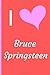 Produktbild I Love Bruce Springsteen: Fan Novelty Notebook / Journal / Diary 120 Lined Pages (6" x 9") Medium Portable Size