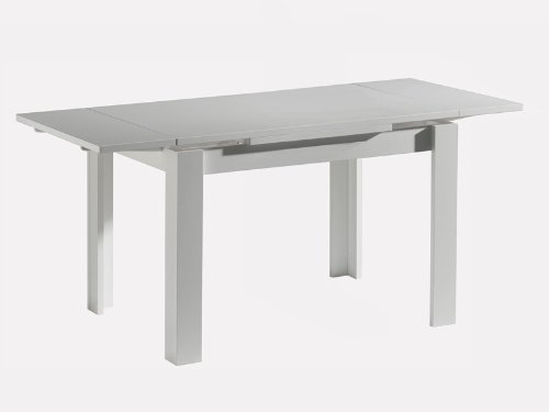 Küchentisch Esstisch Ausziehtisch ZIP Weiß matt 110x60cm Sale - 2
