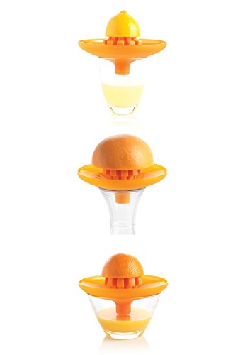 Mastrad F33309 Saft- und Zitruspressen, Kunststoff, orange, 8,8 x 14,5 x 14,5 cm - 3