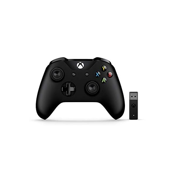 Microsoft – Mando Xbox + Adaptador Inalámbrico Compatible con PC