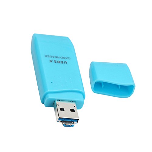 Gazechimp 2 in1 USB + OTG Stick Kartenleser Unterstützt Micro SD/TF-Karte - Blau