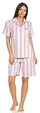 100% Baumwolle Seidensticker Schlafanzug Pyjama kurz rosa (46 / 3XL)