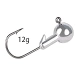 Cantidad: 1 gancho. Runrain Mini Bola de Plomo Afilada Gancho fortalece Peces señuelo Flotador Redondo Bola Cabeza Gamakatsu Jigging Gancho de Pesca Accesorio