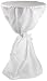 Produktbild Vanage Abwischbare Überwurfhusse inkl. Schleifband, Weiß, Tischdurchmesser: ca. 60-70 cm