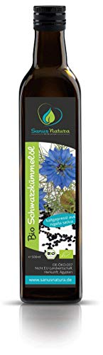 Preisvergleich Produktbild Sanus Natura Bio Schwarzkümmelöl 500ml Glasflasche