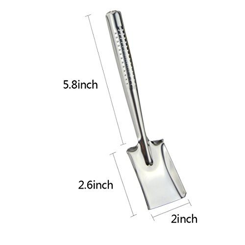 bluesnail 3 Pack Mini Garden, kleine Schaufel Rechen Spaten Metall Garten Werkzeug für Pflanzen Getopfte Blumen - 2