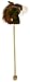 Hobby Horse With Sound (galloping noises and neighing) - 83cm Brown
