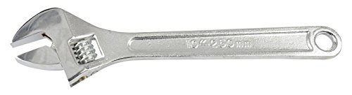Brüder Mannesmann Rollgabelschlüssel, 10 Zoll, verchromt poliert, 1 Stück, M 120-10