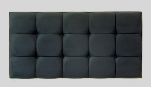Naples Single (3ft) Headboard in Charcoal Faux Suede Fabric (Fast Delivery Headboard!)