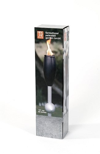 Elipse Schwarz Gartenfackel / Pipeline – Alustil (Geschenkbox) - 3